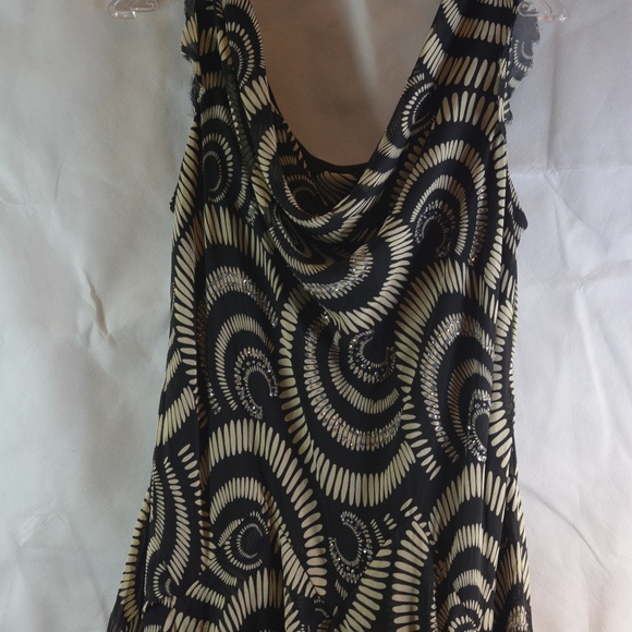 Signature Robbie Bee Beaded Layered Dress SZ 14 - Picture 2 of 8